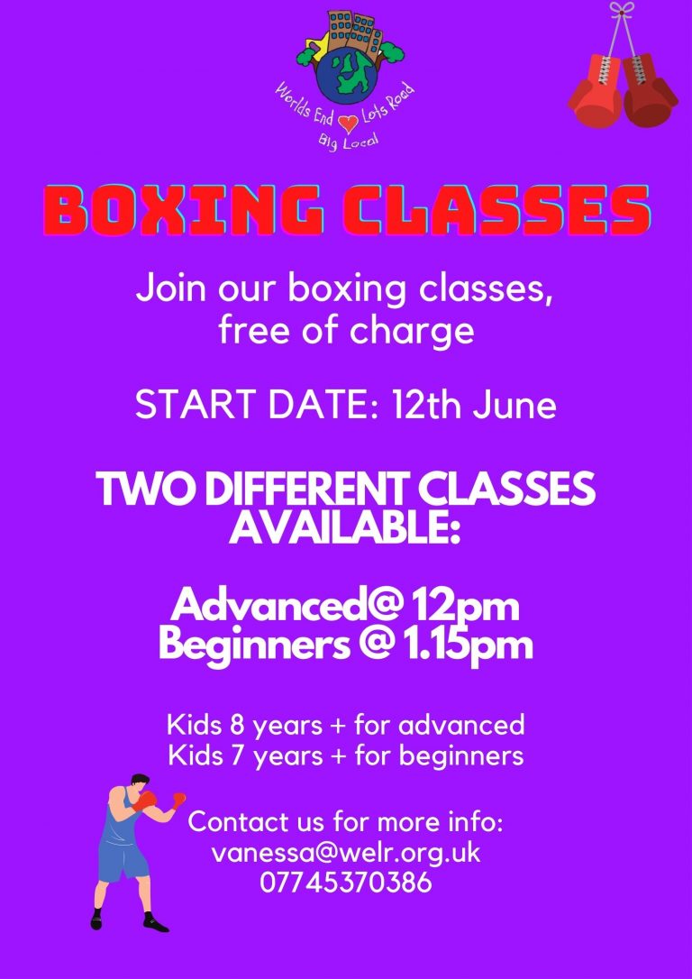 Boxing classes Worlds End and Lots Road Big Local